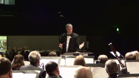 Conducting the Lafayette Concert Band